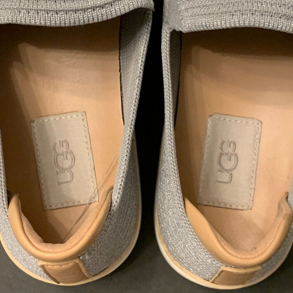 UGG Sammy Slip-On Metallic Knit Sneakers Size Is Unreadable See ALL Phot… - Picture 9 of 14